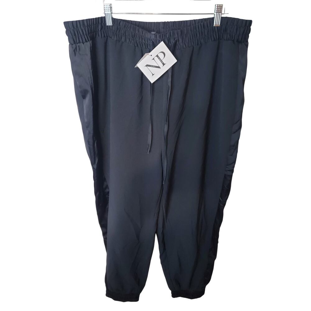 Nina Parker Black Jogger Pants, NWT, 2X